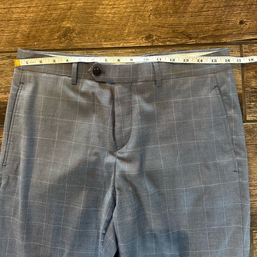 Michael Kors Men's Gray Plaid Dress Pants 32x30 - Picture 4 of 6